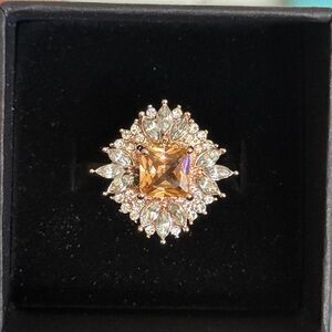 Radiant Gold and Silver Cocktail Ring